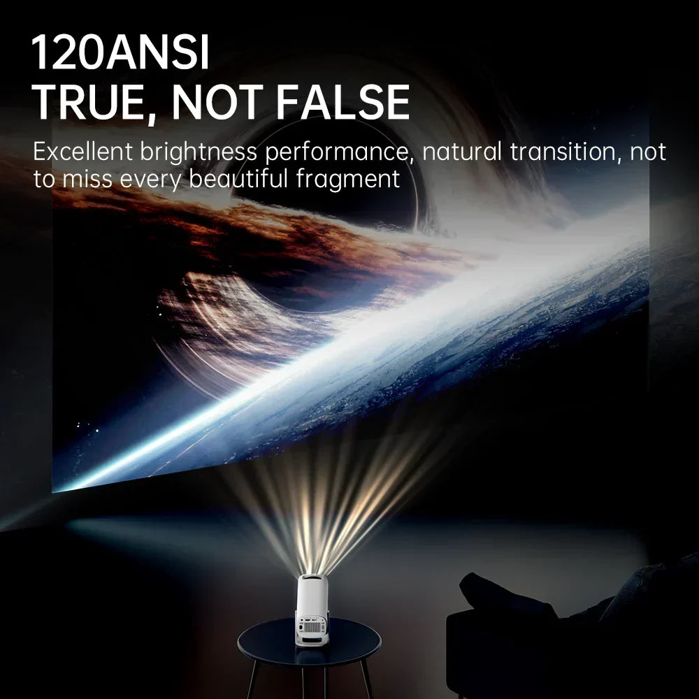 BowLift | CineNova Mini Projector | Android 11 | 720P HD | 4K-compatible & Portable