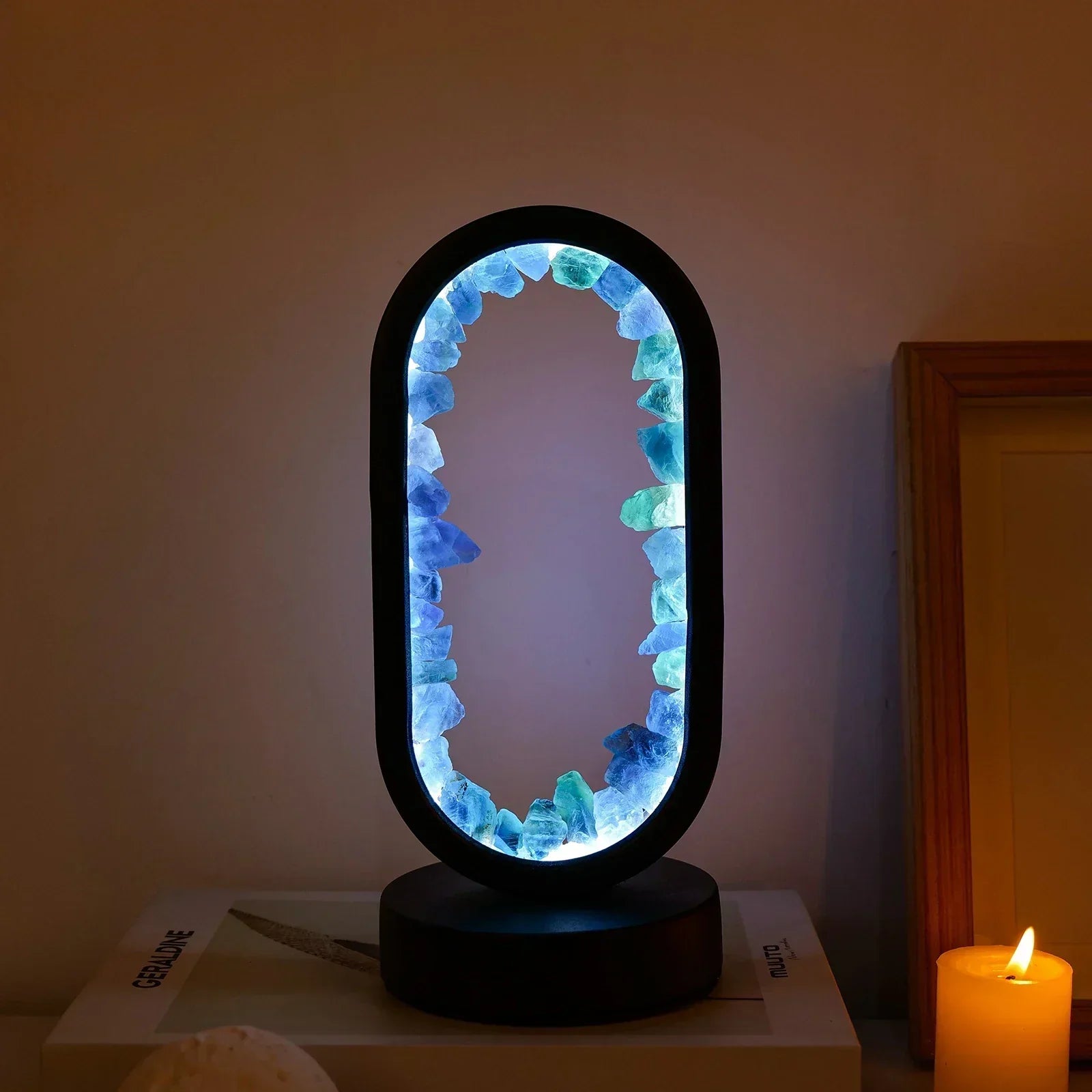 BowLift | AuraStone | Natural Calming Amethyst Serenity Lamp