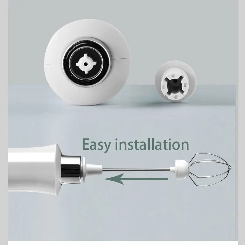 BowLift | 3 In 1 Electric Milk Frother Rechargeable Milk Foam Maker Handheld Frother High Speed Milk Frother Drink Mixer Coffee