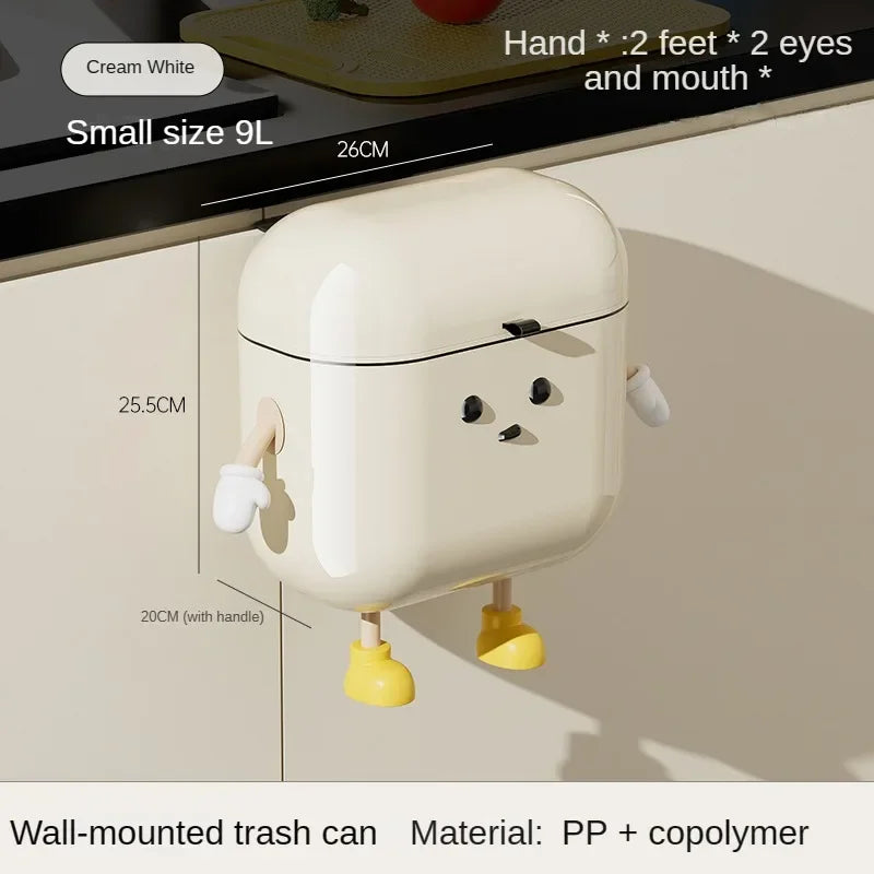 BowLift | Surprised Face Hanging Trash Can