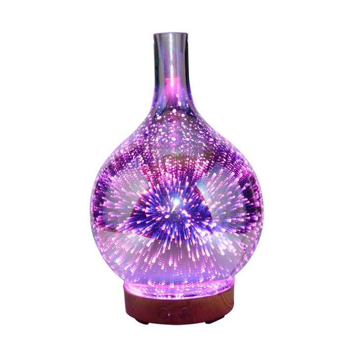 BowLift | AromaBurst 3D Glass Essential Oil Diffuser with LED Lights