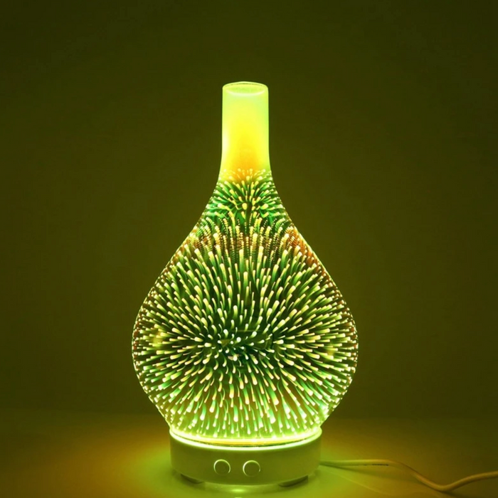 BowLift | AromaBurst 3D Glass Essential Oil Diffuser with LED Lights