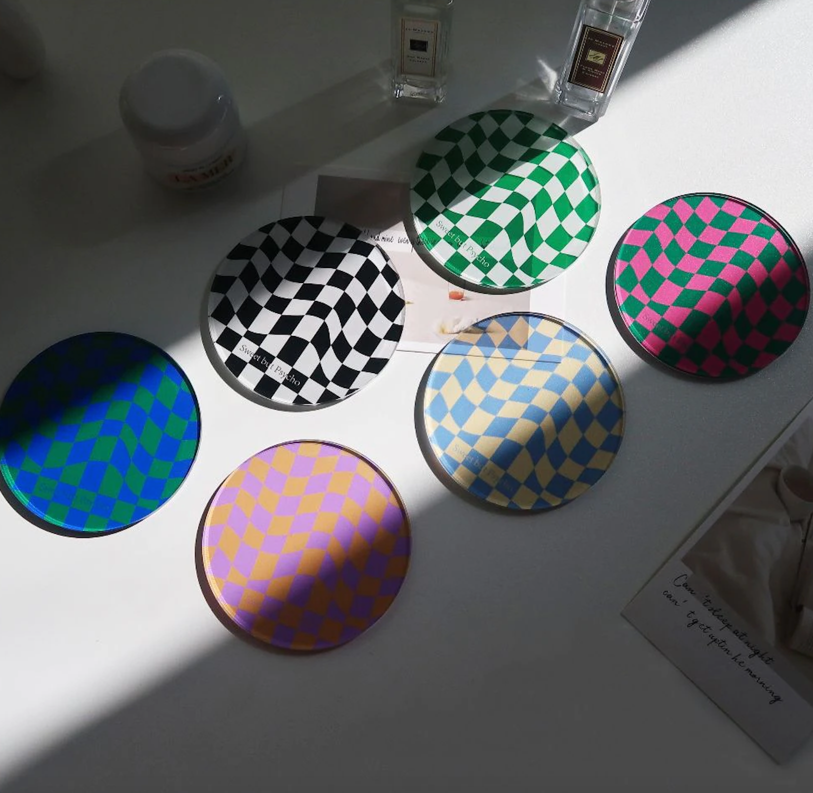 BowLift | Checkered Acrylic Coaster