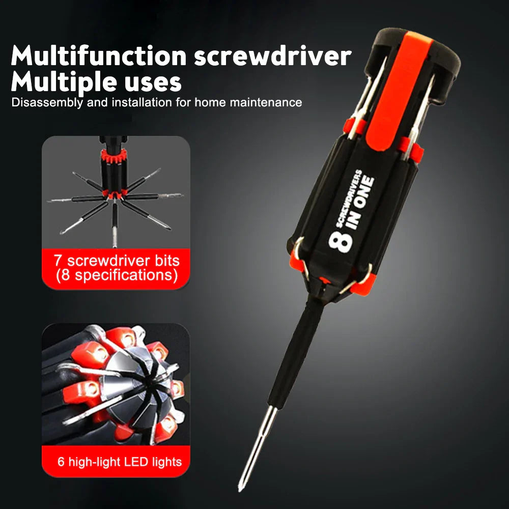 BowLift | Bright Fix 8in1 LED Multi-Tool Screwdriver