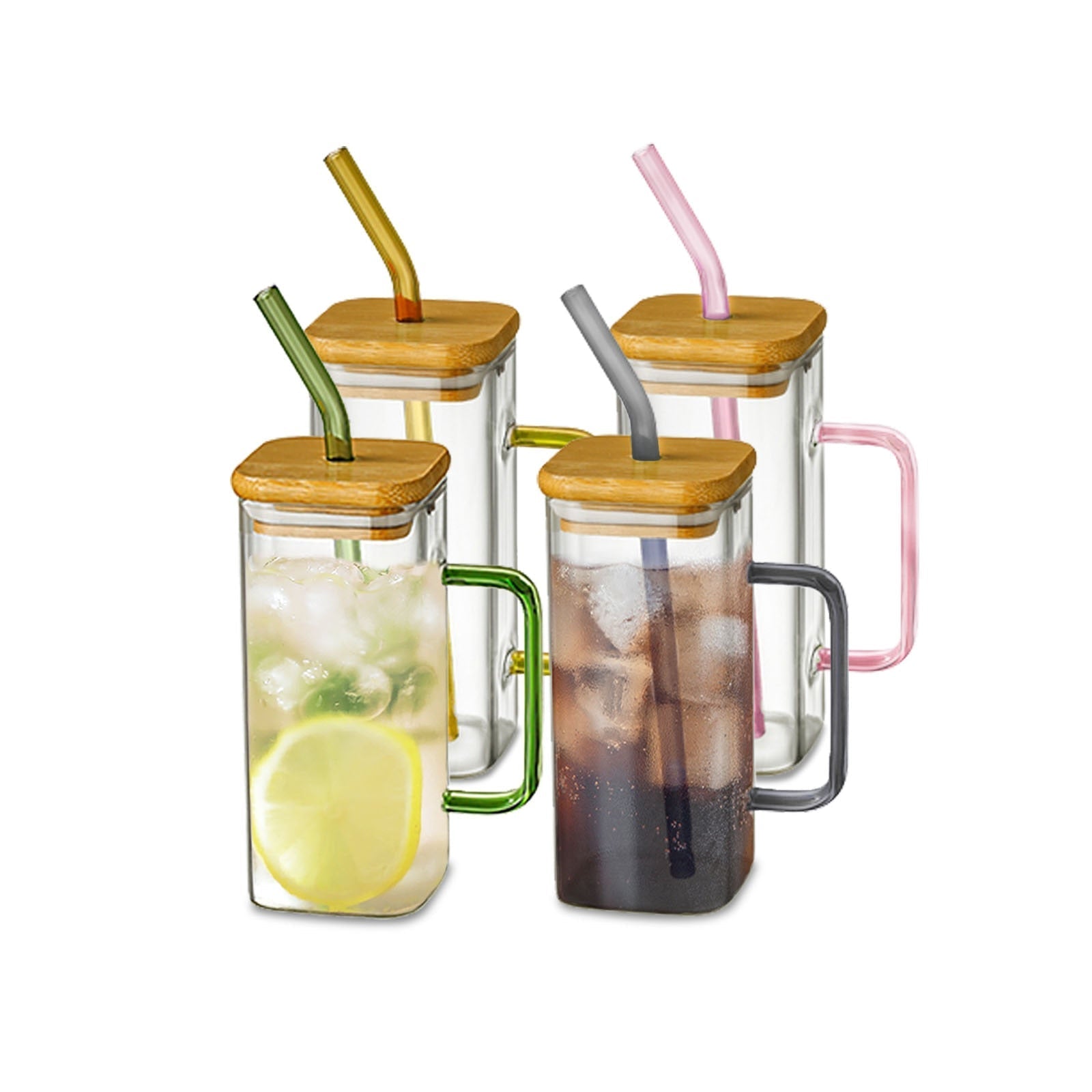 BowLift | Stylish Square Large Capacity Mug with Straw