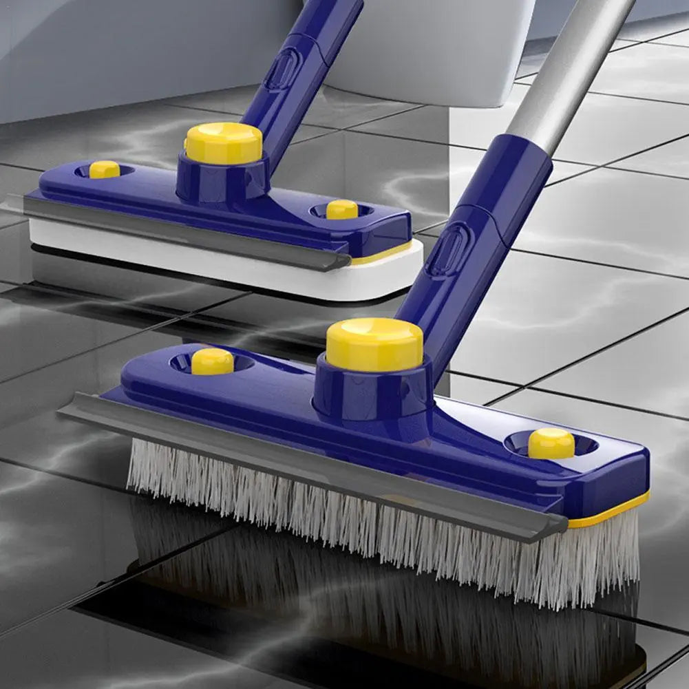 BowLift | 2in1 V-Shaped Long Handle Floor Scrub Edge Cleaner Brush