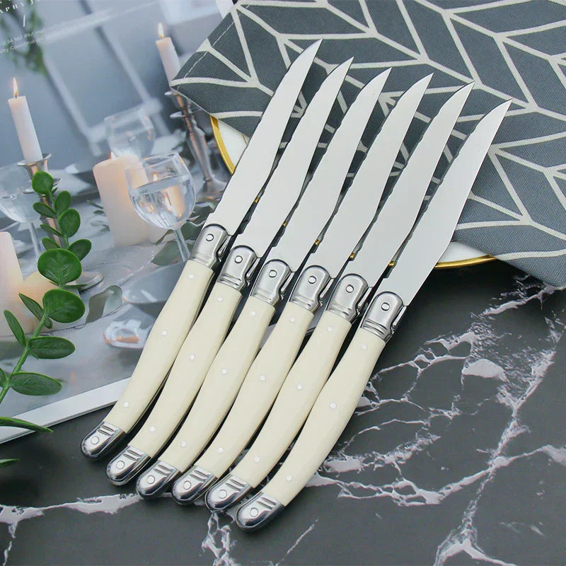 BowLift | Cutlery Set Stainless Steel Ivory Handle Design