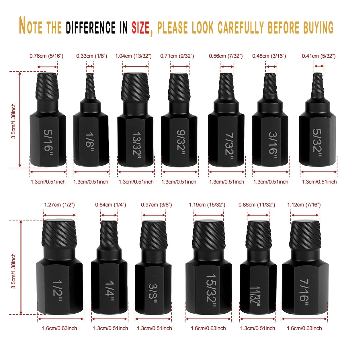 BowLift | Damaged Screw Extractor Set