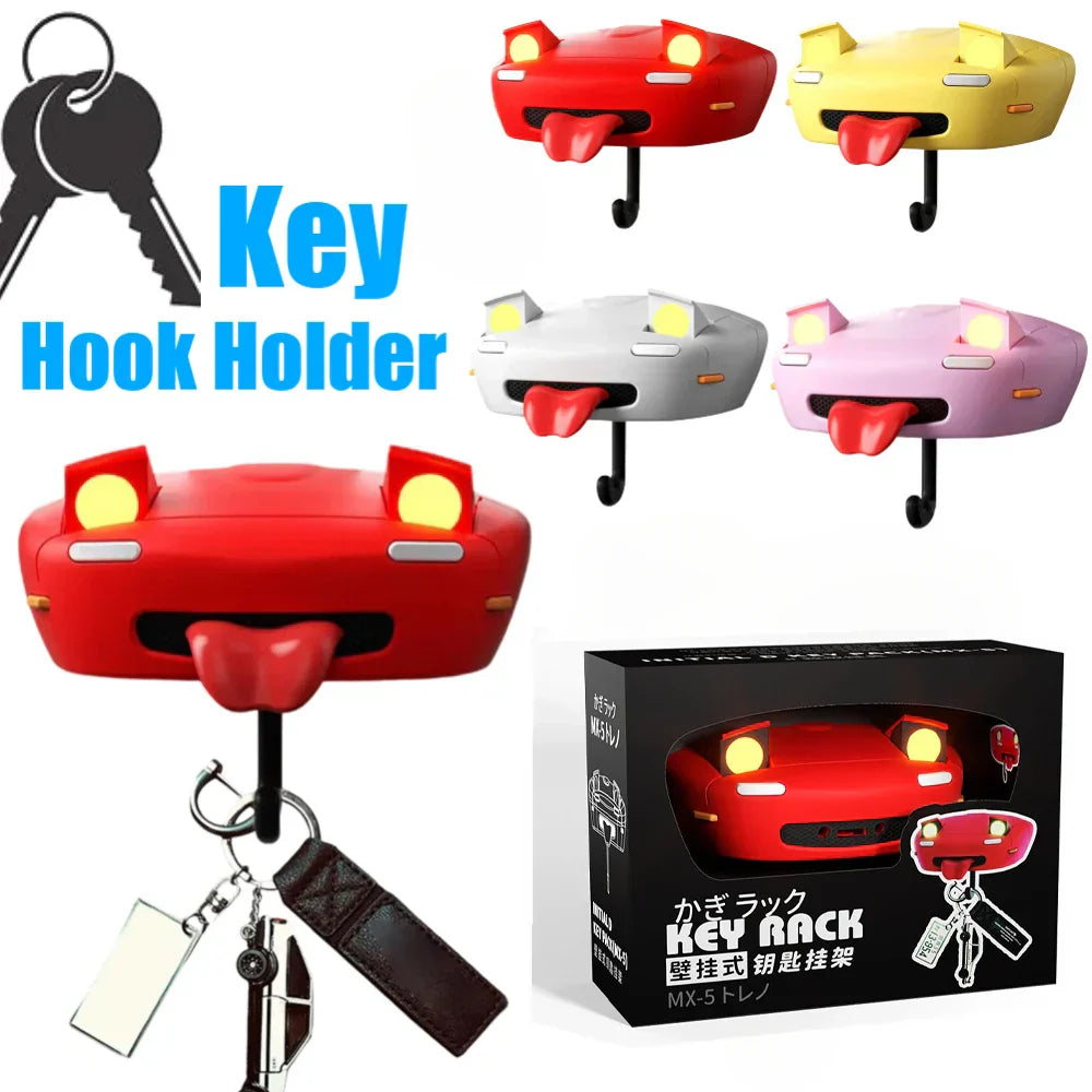 BowLift | AutoKey AE86 | Retro key holder with flip-up headlights | For car enthusiasts