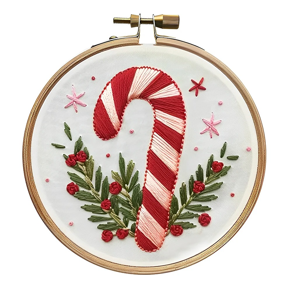 BowLift | Christmas Embroidery Starter Kit, DIY Cross Stitch Set with Holiday Patterns