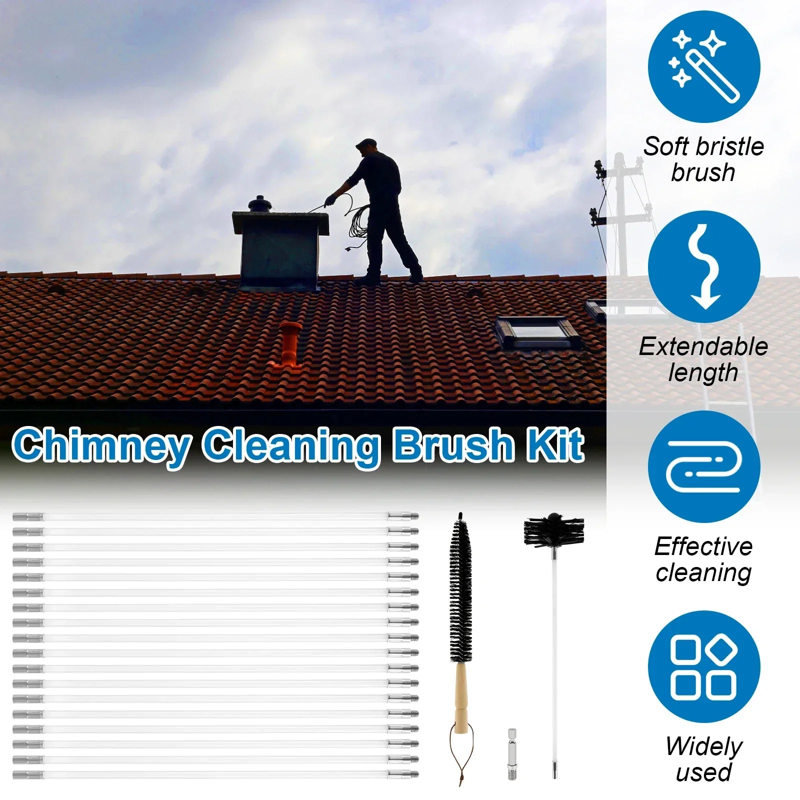 BowLift | Chimney Cleaning Brush Kit