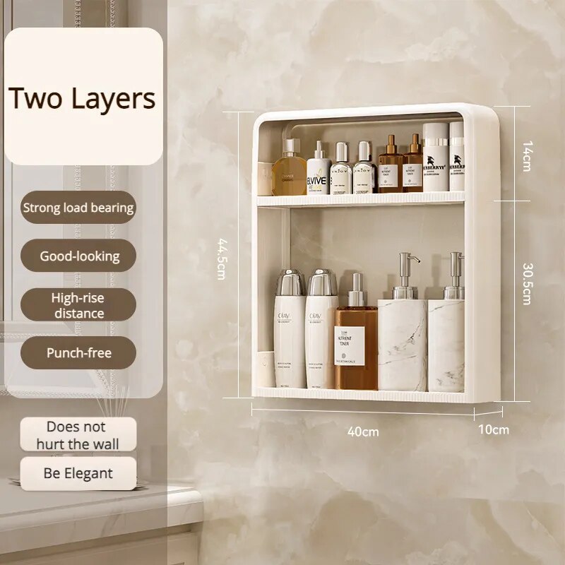BowLift | Home Essential Punch-Free Bathroom Organizer Shelf