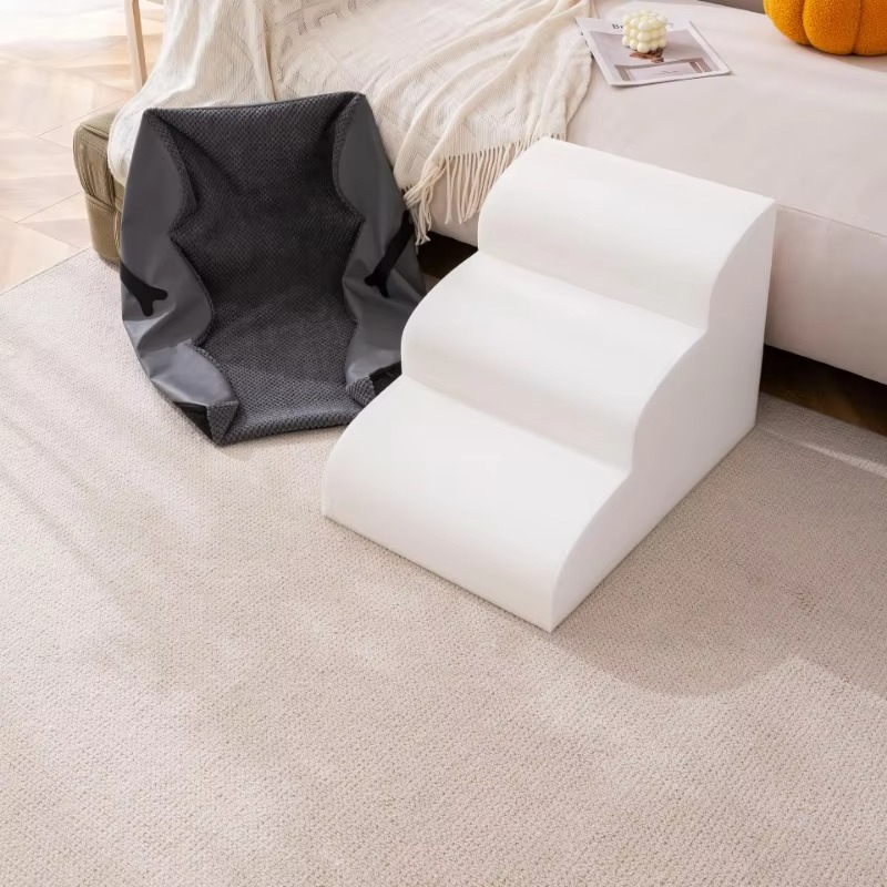 BowLift | Curved Dog Stairs for Small and Medium Pets – Sofa and Bed Access Steps