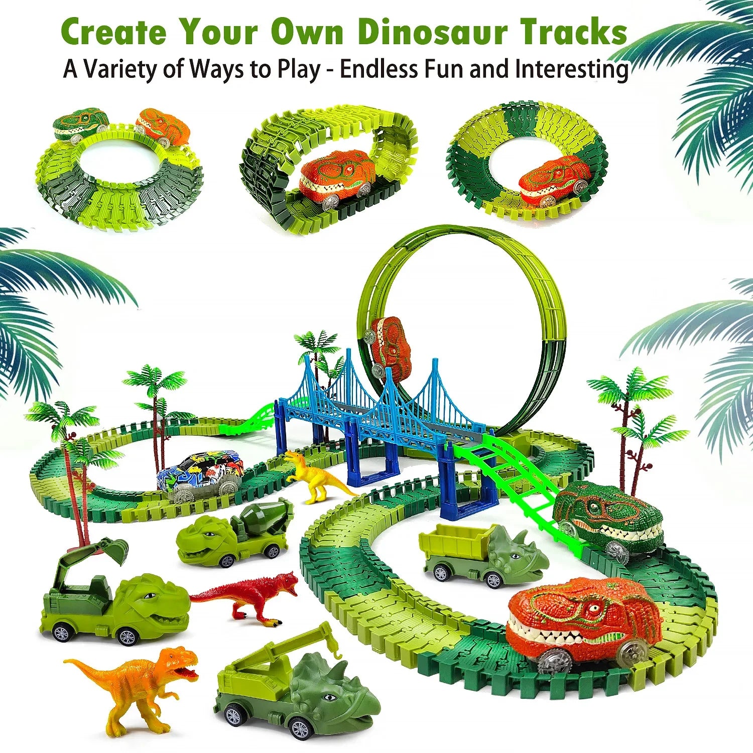 BowLift | Electric Magic Climbing Dinosaur Track Toy