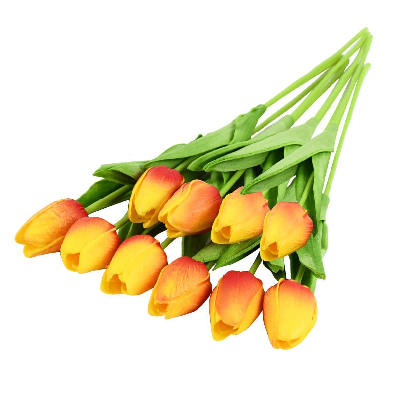 BowLift | Artificial Flower Bouquet with Tulips, Decoration (10 Pieces)