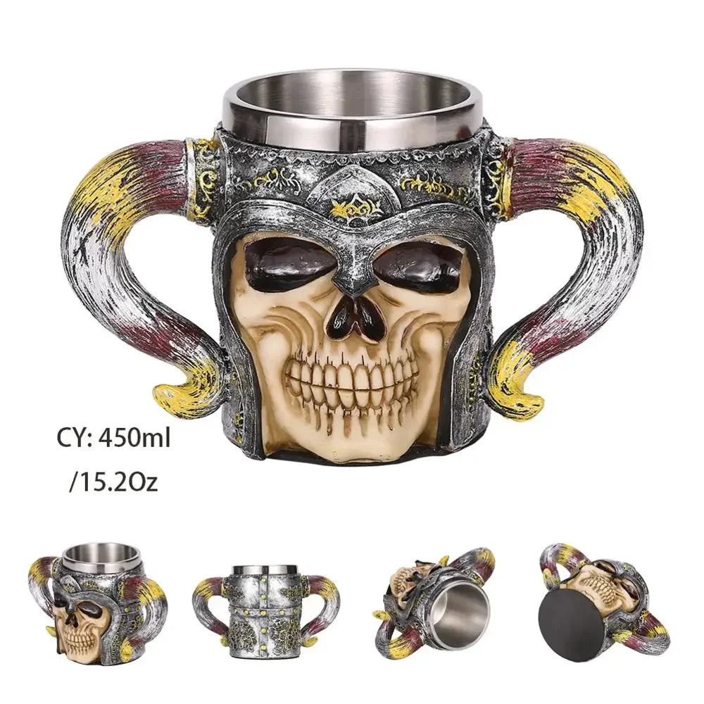 BowLift | Medieval Dragon Resin Stainless Steel Mug as Coffee Mug or Tea Mug