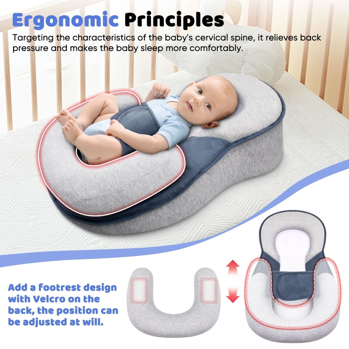 BowLift | Ergonomic pillow for safe baby sleep