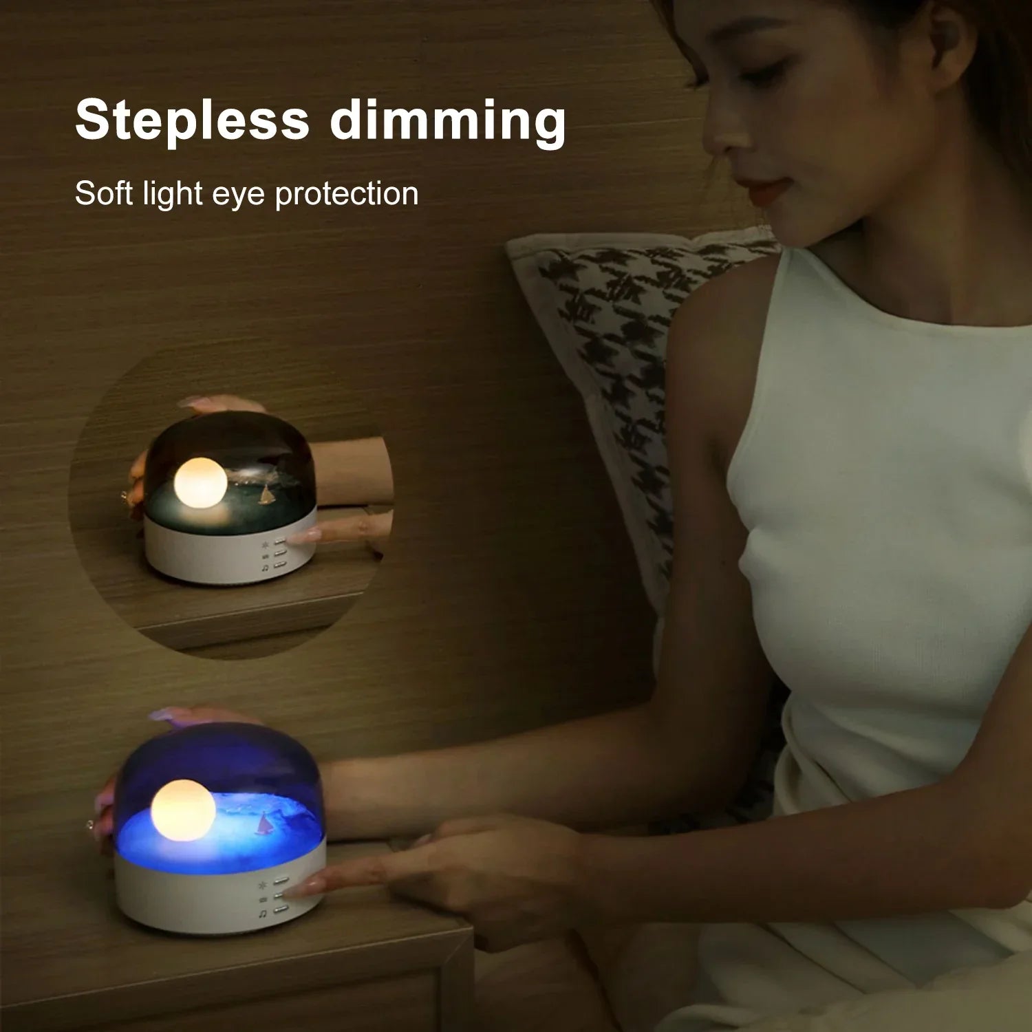 BowLift | 3D Mysterious Moon LED Night Light Speaker