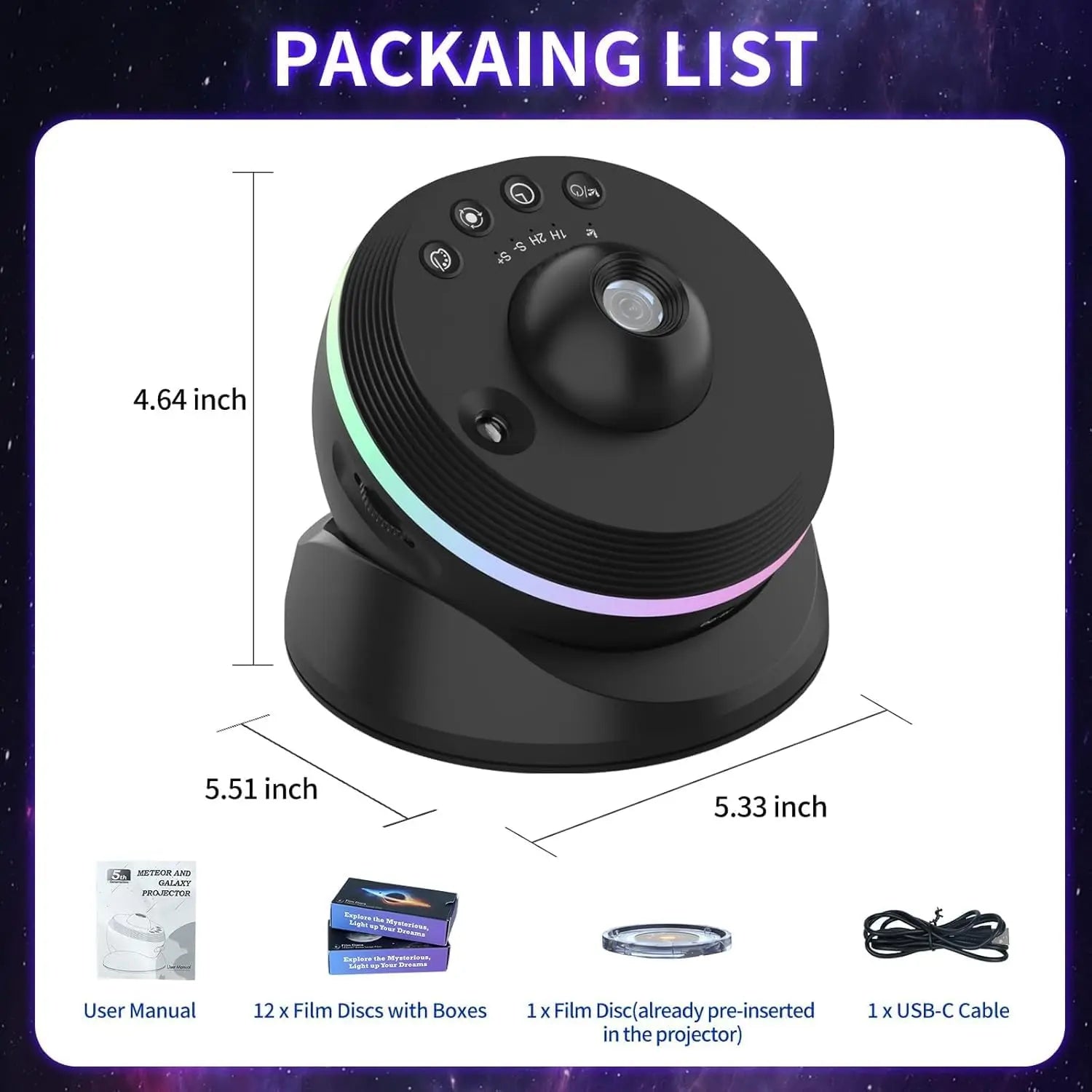 BowLift | Deep Universe HD LED Projector