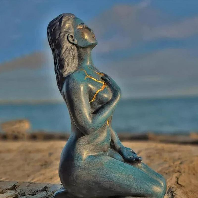 BowLift | Healing Goddess Sculpture: Resin abstract