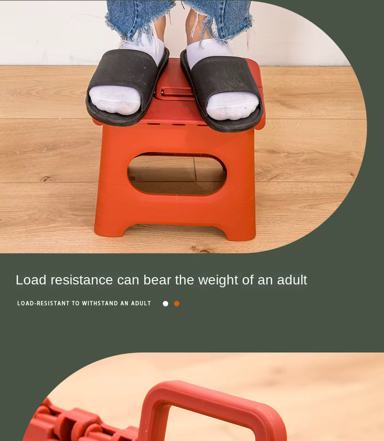 BowLift | Folding Step Stool with Handle | Lightweight. Durable & Space-Saving for Kitchen. Bathroom. Office & Outdoor Use