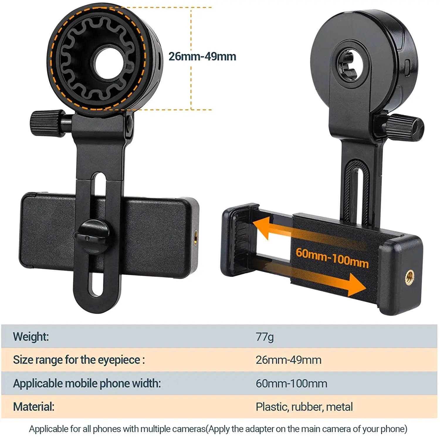 BowLift | Adjustable Mobile SnapScope Connector Clip