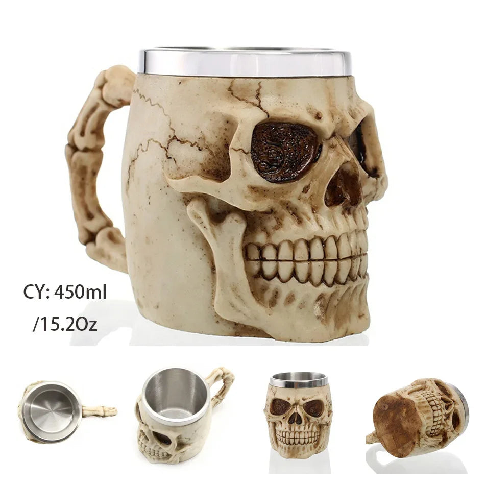 BowLift | Medieval Dragon Resin Stainless Steel Mug as Coffee Mug or Tea Mug