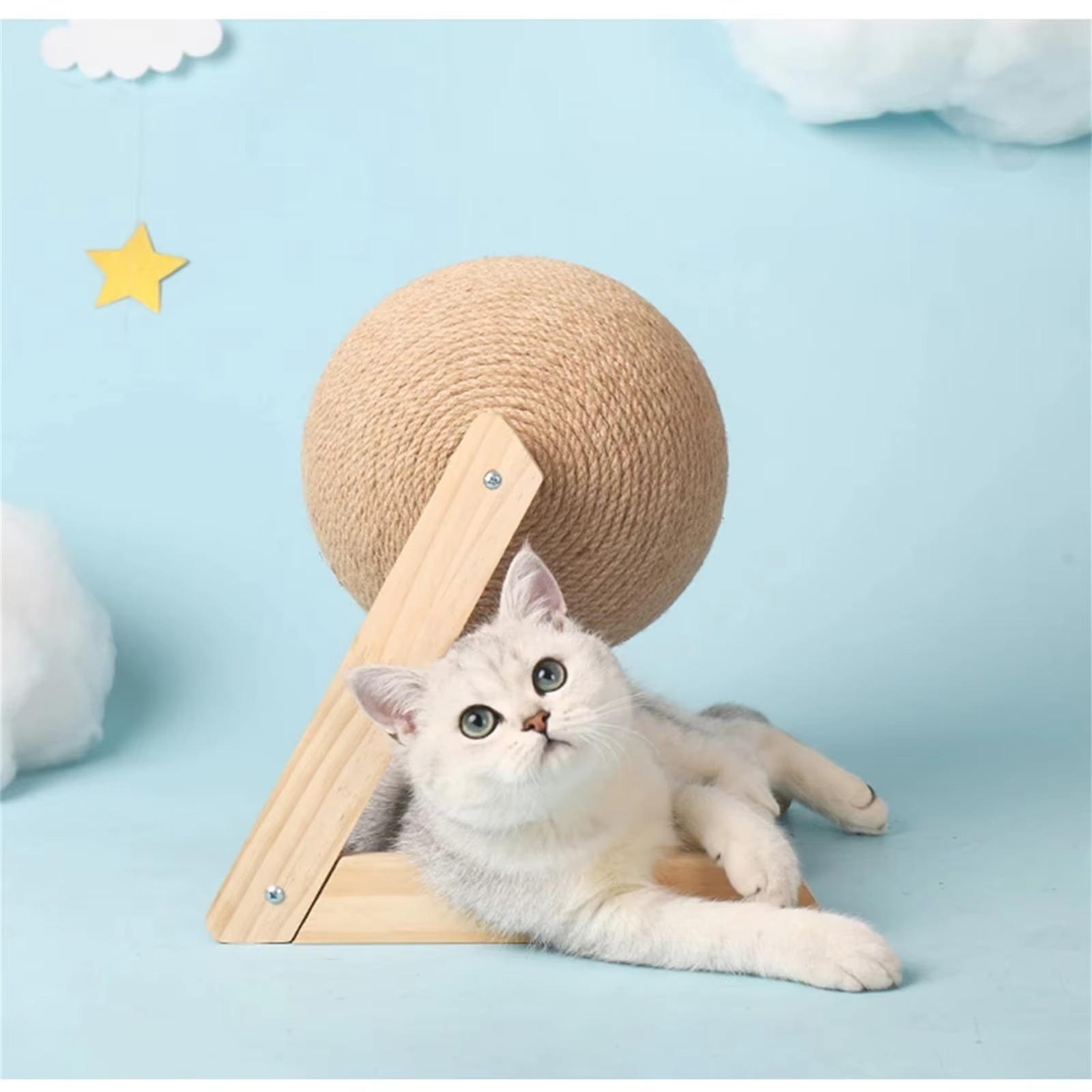BowLift | Durable Sisal Cat Scratcher Ball - Perfect for Paws