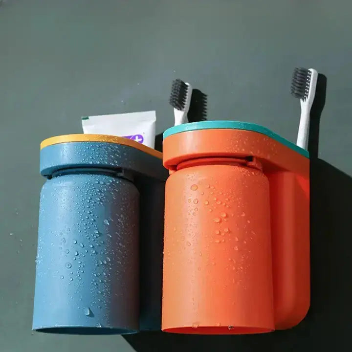 BowLift | Wall-mounted adhesive toothbrush holder – stress-free & tidy storage