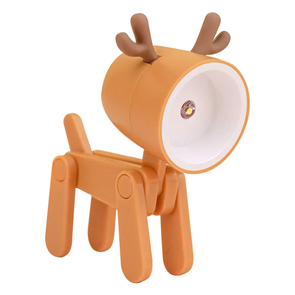 BowLift | Cute LED Night Light - Mini Dog, Deer, Dinosaur Folding Table Lamp for the Children's Room