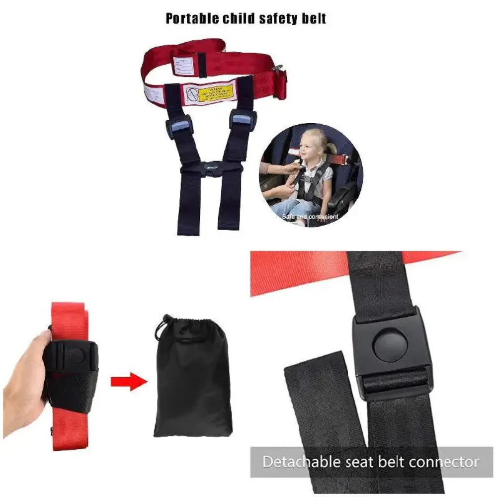 BowLift | Airplane Child Safety Harness Adjustable Travel Seat Belt