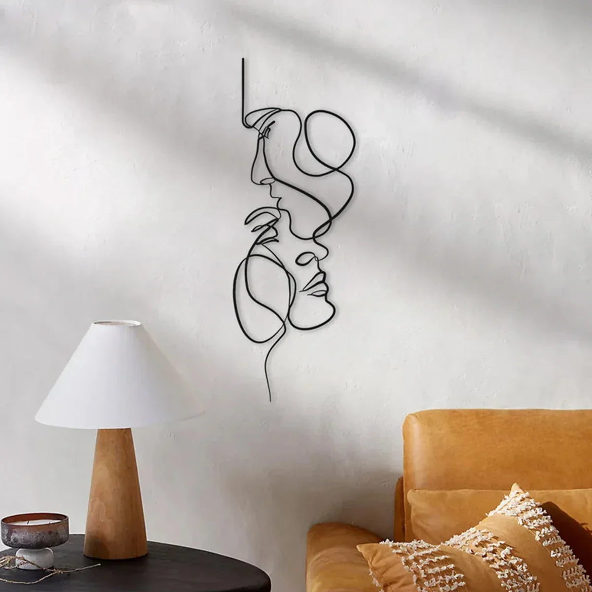 BowLift | Black Metal Wall Art | Abstract Wall Sculpture