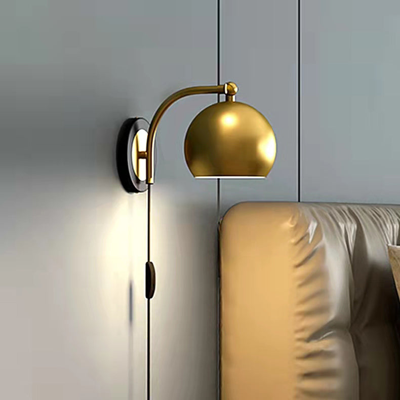 BowLift | AntiqueAura – Classic Vintage Wall Lamp with Plug for Elegant Spaces