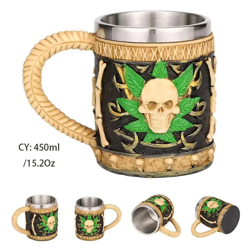 BowLift | Medieval Dragon Resin Stainless Steel Mug as Coffee Mug or Tea Mug
