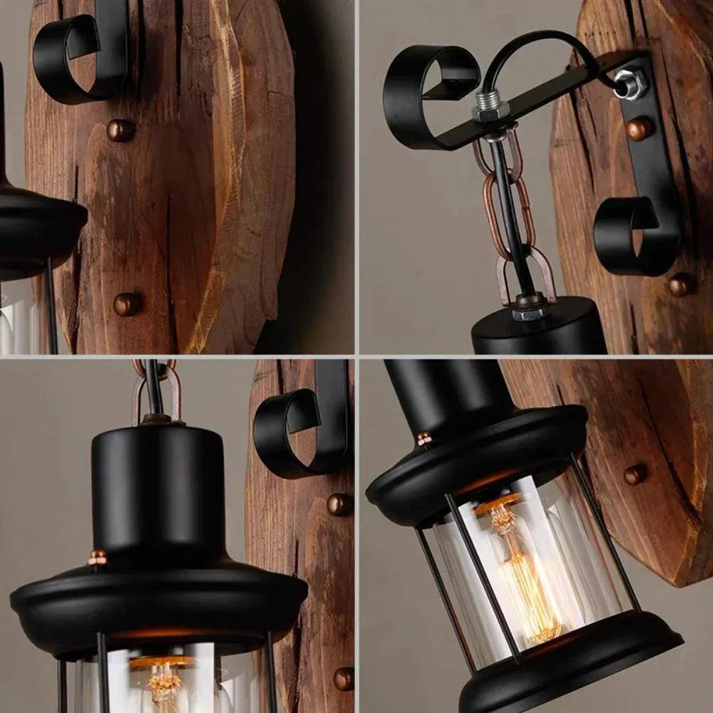 BowLift | Retro Lantern Lamp Industrial Lantern Wall Light