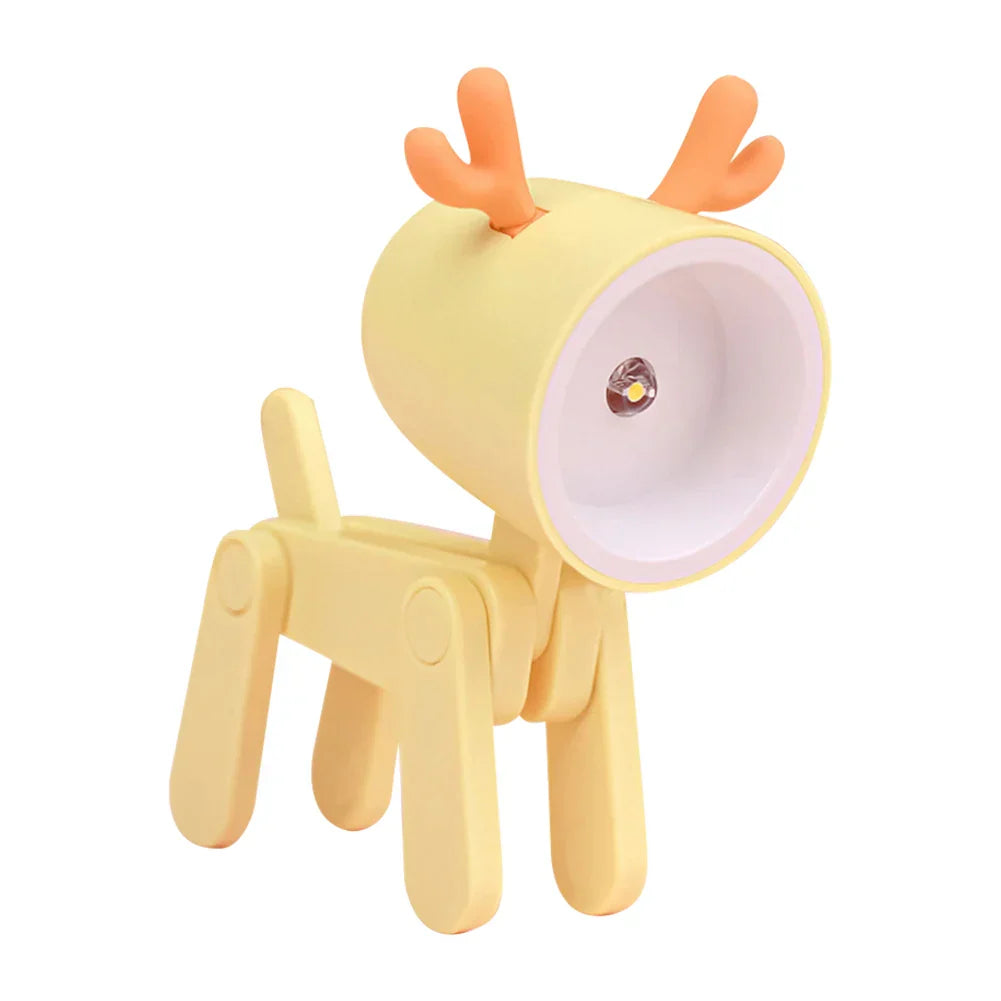 BowLift | Cute LED Night Light - Mini Dog, Deer, Dinosaur Folding Table Lamp for the Children's Room