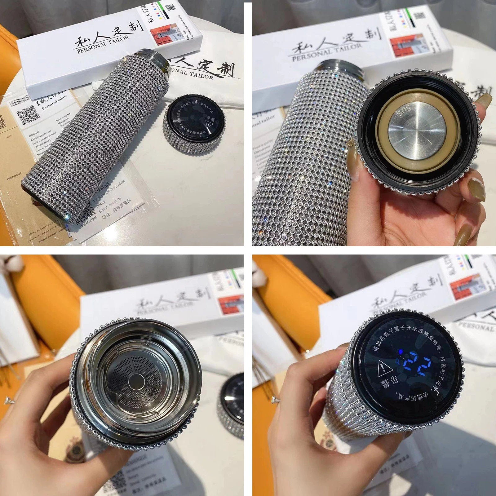 BowLift | Smart Bottle Thermos I Smart Temperature Display Zirconia Vacuum Bottle 500 ML