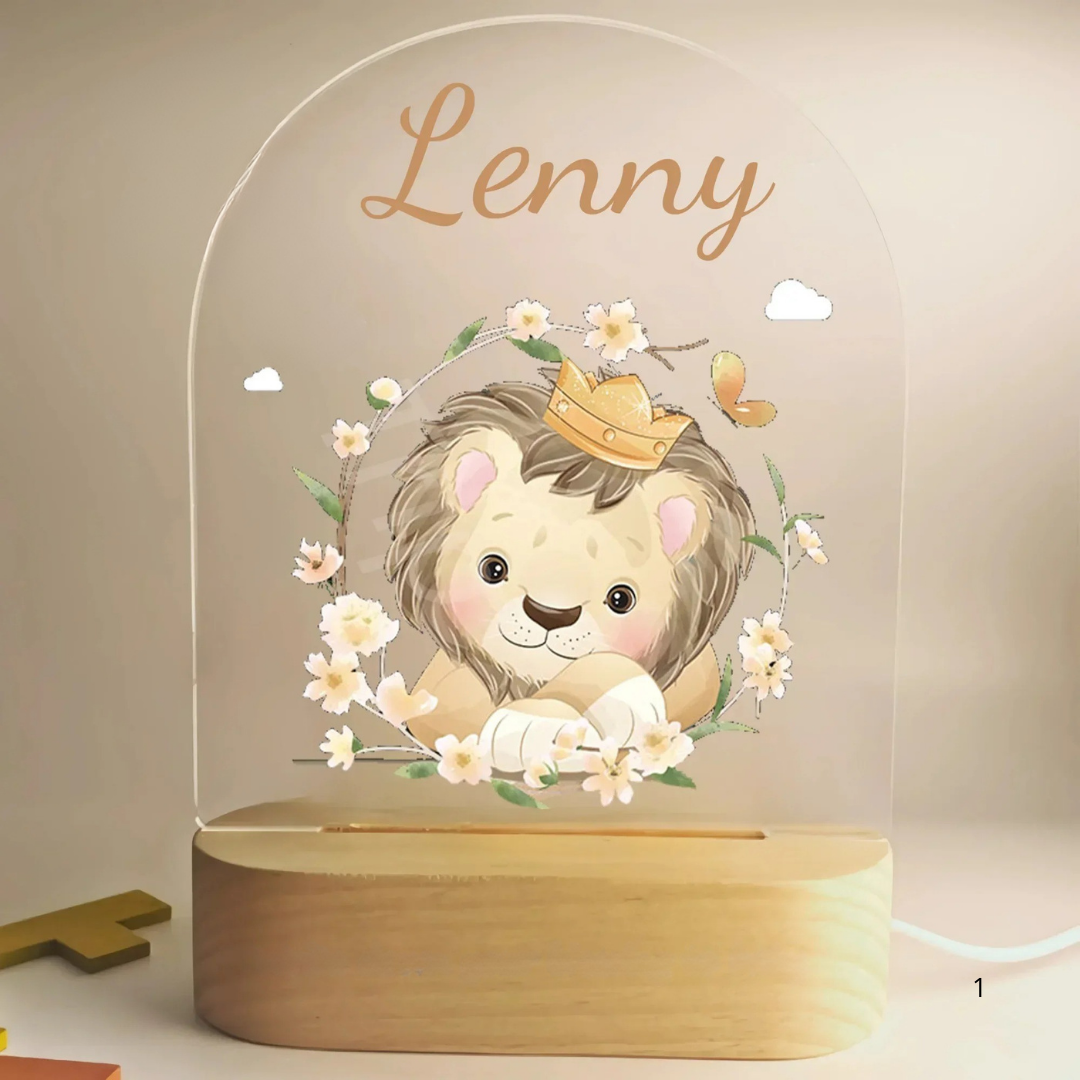 BowLift | Personal Night Light with Name – Soft Warm LED Lighting for Children