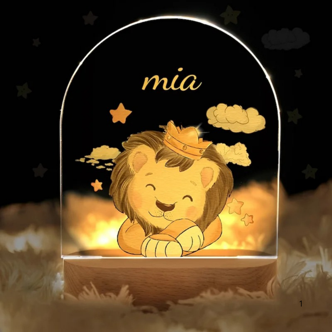 BowLift | Personal Night Light with Name – Soft Warm LED Lighting for Children
