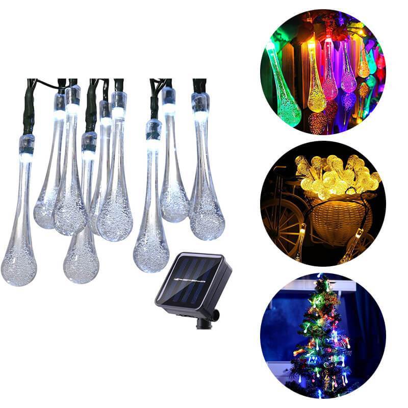 BowLift | Solar Water Droplet String Lights