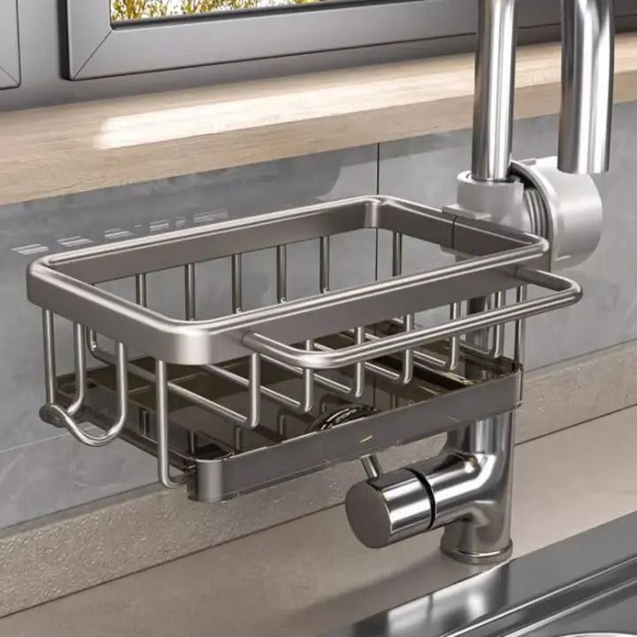 BowLift | Faucet sink organizer – stainless steel, compact and practical