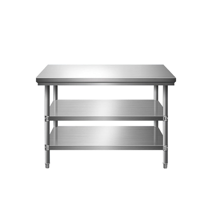 BowLift | Thickened Disassembly Three-Layer Stainless Steel Workbench, Hotel Kitchen Operation Table, Work Table Packaging Table
