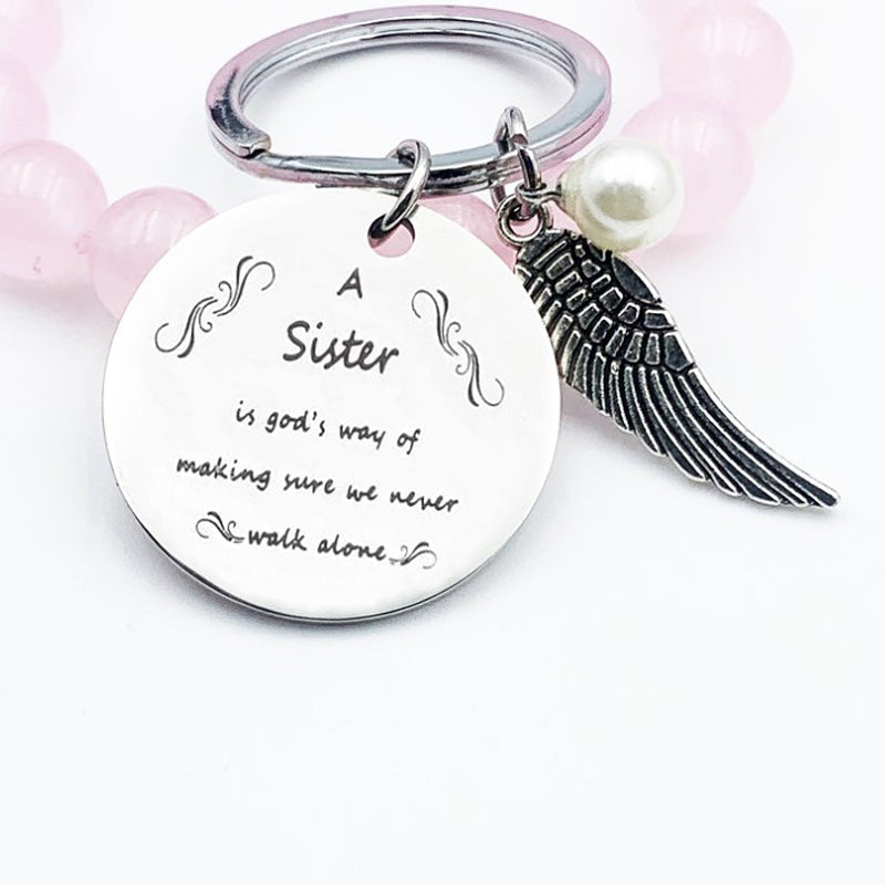 BowLift | A sister is God's way of making sure we never walk alone keychain