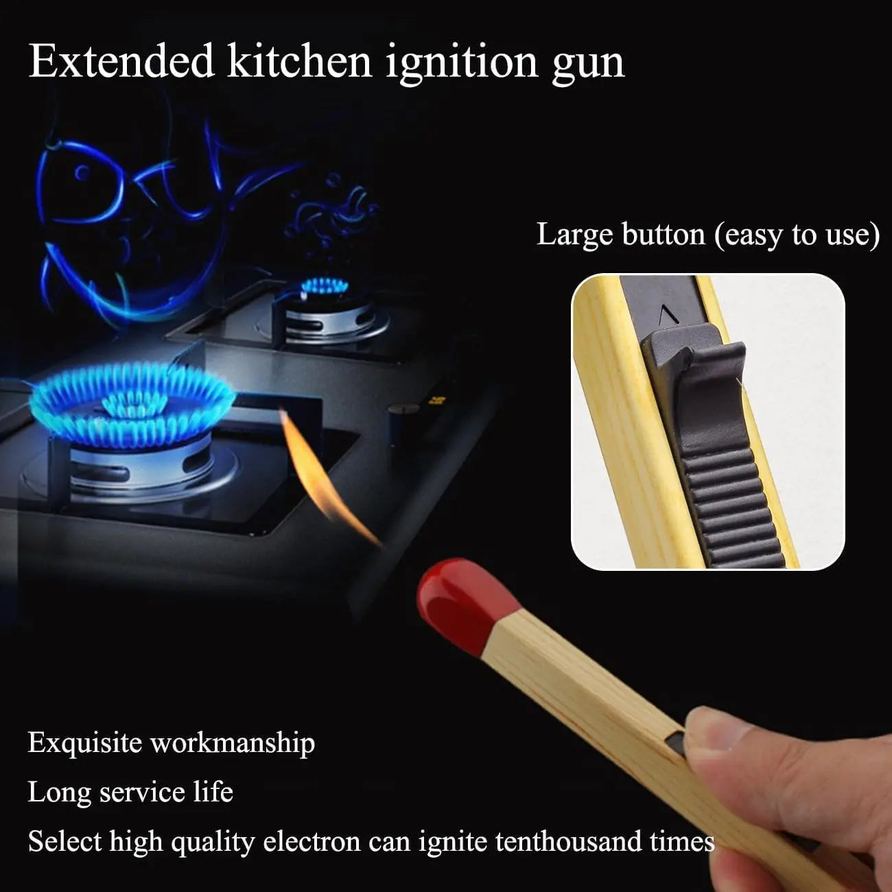 BowLift | Stylish Refillable Butane Lighter in Matchstick Design