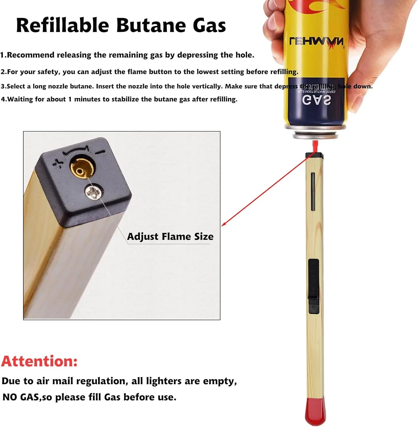 BowLift | Stylish Refillable Butane Lighter in Matchstick Design