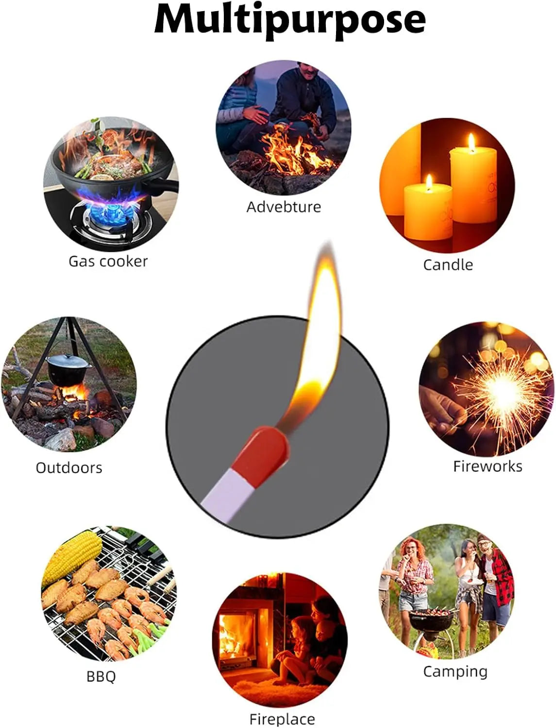 BowLift | Stylish Refillable Butane Lighter in Matchstick Design
