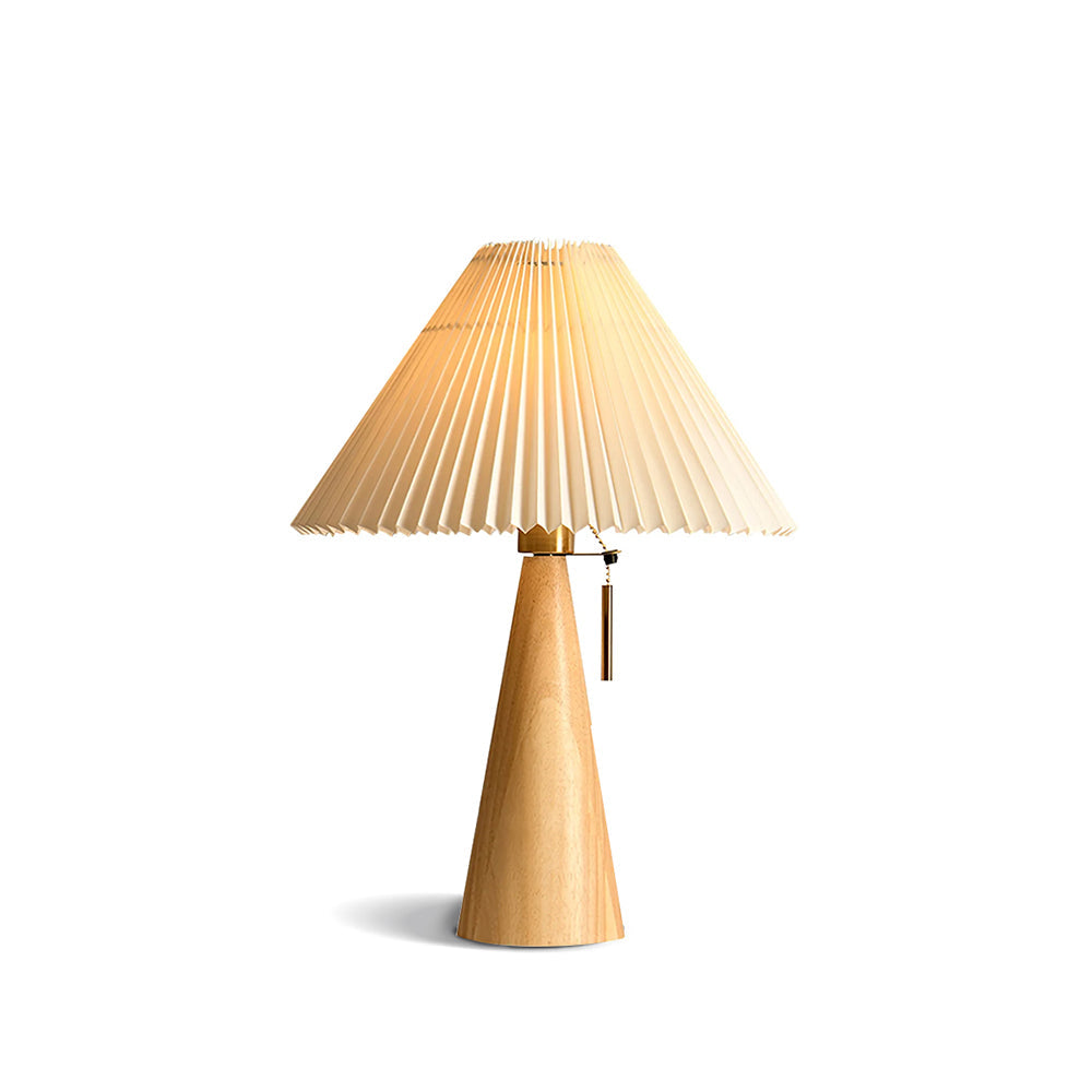 BowLift | AntiqueRadiance – Elegant Wood and Metal Table Lamp