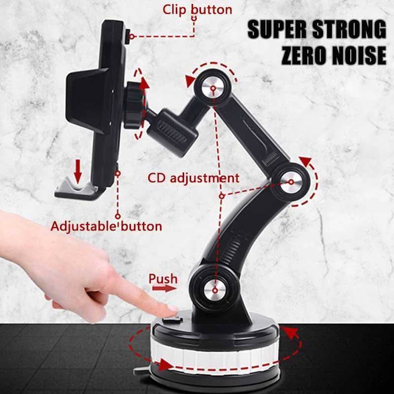 BowLift | 360° mobile phone holder with strong suction cup attachment