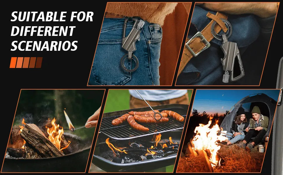 BowLift | Survival Fire Starter with Bottle Opener – Robust Matches for On the Go