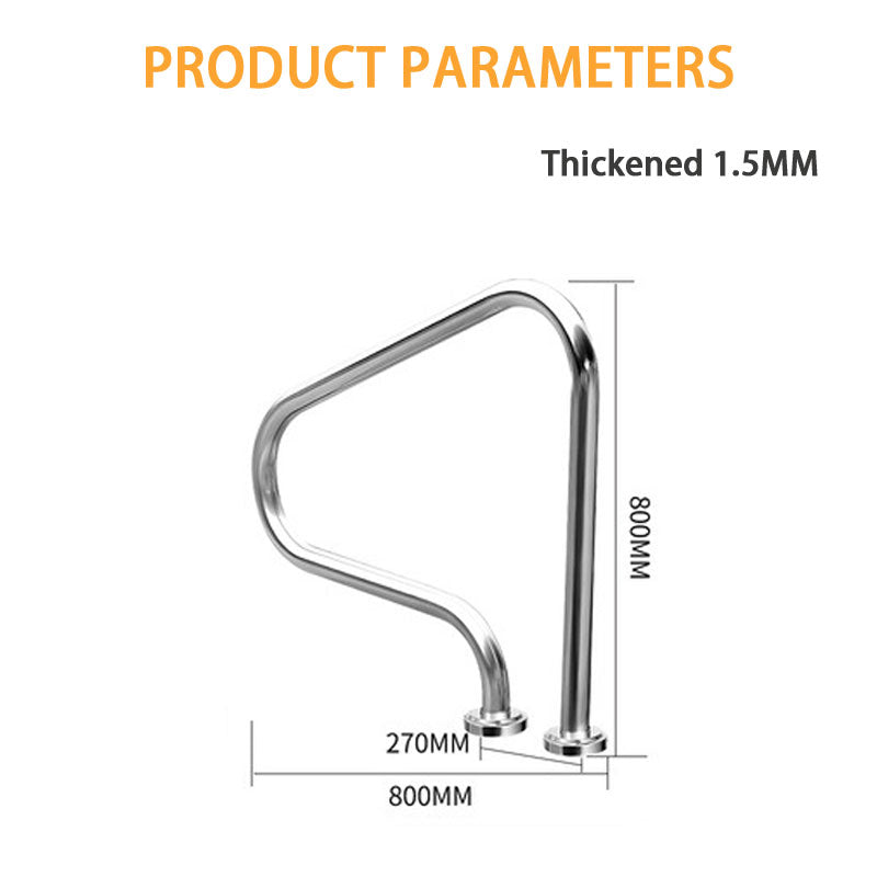 BowLift | Swimming Pool Ladder, 304 Stainless Steel Thickening, No Need For Pre-Embedded Drilling，One